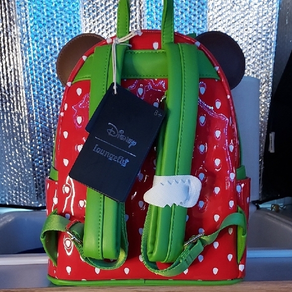 Loungefly Chocolate Strawberry Kids Backpack - Picture 3 of 4